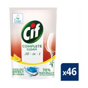 CIF Complete Clean All-in-1 Απορρυπαντικό Πλυντηρίου Πιάτων Ταμπλέτες Λεμόνι 46τεμ