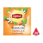 LIPTON Μαύρο Τσάι Βανίλια Καραμέλα 20 φακελάκια x1,7gr