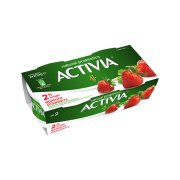 ACTIVIA Επιδόρπιο Γιαουρτιού 2% Φράουλα 2x200gr