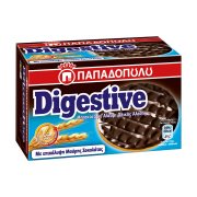 ΠΑΠΑΔΟΠΟΥΛΟΥ Digestive Μπισκότα με Επικάλυψη Μαύρη Σοκολάτα 200gr