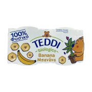 TEDDI Επιδόρπιο Γιαουρτιού Μπανάνα Βιολογικό Χωρίς γλουτένη 2x115gr