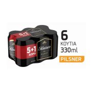 KAISER Μπίρα Pilsner 5x330ml +1 Δώρο