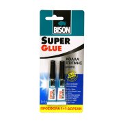 BISON Κόλλα Στιγμής Super Glue 3gr +1 Δώρο