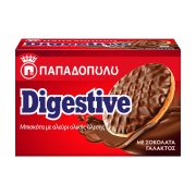 ΠΑΠΑΔΟΠΟΥΛΟΥ Digestive Μπισκότα με Επικάλυψη Σοκολάτα Γάλακτος 200g