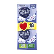 EVERYDAY Sensitive Cotton Σερβιέτες Ultra Plus Super 18τεμ