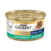 GOURMET Gold Υγρή Τροφή Γάτας Μους με Κουνέλι 85g