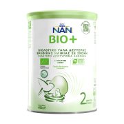 NESTLE Nan Bio+ 2 Γάλα 2ης Βρεφικής Ηλικίας +6 Μηνών σε σκόνη Βιολογικό 400gr