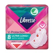 LIBRESSE Freshness & Protection Σερβιέτες Ultra Long Ηeavy Flow 8τεμ