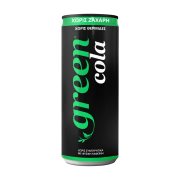 GREEN Cola Χωρίς ζάχαρη 330ml
