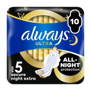 ALWAYS Ultra Σερβιέτες No5 Secure Night Extra 10τεμ