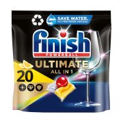 FINISH Powerball Ultimate All In 1 Απορρυπαντικό Πλυντηρίου Πιάτων Ταμπλέτες Λεμόνι 20τεμ