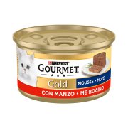 GOURMET Gold Υγρή Τροφή Γάτας Μους με Βοδινό 85g