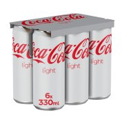 COCA COLA Light Αναψυκτικό Χωρίς ζάχαρη 6x330ml