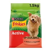FRISKIES Active Ξηρά Τροφή Σκύλου με Βοδινό & Λαχανικά 1,5kg