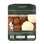 Κεφτεδάκια με Σάλτσα Ντομάτας & Πουρέ ΣΚΛΑΒΕΝΙΤΗΣ Παραγωγής μας 450g