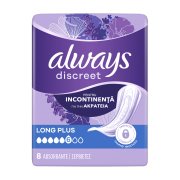 ALWAYS Discreet Σερβιέτες Ακράτειας Long Plus 8τεμ