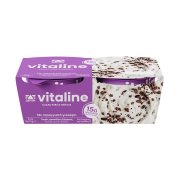 ΔΕΛΤΑ Vitaline Επιδόρπιο Γιαουρτιού με Cacao Nibs & Βανίλια Χωρίς προσθήκη ζάχαρης 2x170g