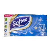 SOFTEX Silk Χαρτί Υγείας 3 Φύλλων 8τεμ 760g