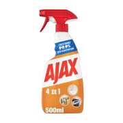 AJAX 4σε1 Απολυμαντικό & Καθαριστικό Σπρέι για Όλες τις Επιφάνειες 500ml