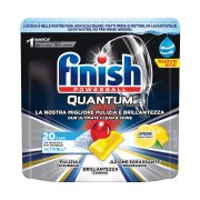 FINISH Powerball Quantum Ultimate Απορρυπαντικό Πλυντηρίου Πιάτων Ταμπλέτες Λεμόνι 20τεμ