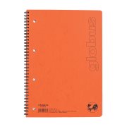 GLOBUS Τετράδιο Σπιράλ Α4 2 Θεμάτων Πορτοκαλί