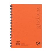 GLOBUS Τετράδιο Σπιράλ Β5 2 Θεμάτων Πορτοκαλί