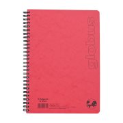 GLOBUS Τετράδιο Σπιράλ Β5 3 Θεμάτων Κόκκινο