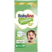 BABYLINO Sensitive Πάνες Cotton Soft Νο6 13-18kg 38τεμ