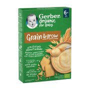 GERBER Grain & Grow Κρέμα με Σιτάρι & Βρώμη με Γεύση Μπισκότο Βιολογική Χωρίς προσθήκη ζάχαρης 200gr