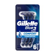 GILLETTE Blue 3 Ξυραφάκια Μιας Χρήσης Plus Comfort 6τεμ