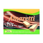 AMARETTI Γκοφρετάκια με γέμιση Κακάο 40% Λιγότερη ζάχαρη 68g