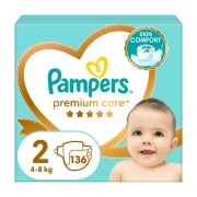 PAMPERS Premium Care Πάνες Νο2 4-8kg 136τεμ