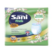 SANI Sensitive Pants Fresh Εσώρουχα Ακράτειας Νο2 Medium 14τεμ