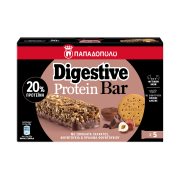 ΠΑΠΑΔΟΠΟΥΛΟΥ Digestive Protein Bar Μπάρες με Σοκολάτα Γάλακτος Φουντούκια & Πραλίνα 5x28g ΠΑΠΑΔΟΠΟΥΛΟΥ Digestive Protein Bar Μπάρες με Σοκολάτα Γάλακτος Φουντούκια & Πραλίνα 5x28g