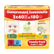 FRESH CARE Μωρομάντηλα με Εκχύλισμα Χαμομηλιού 3x60τεμ