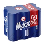 MYTHOS 0.0% Μπίρα Χωρίς Αλκοόλ 5x330ml +1 Δώρο