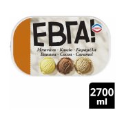 ΕΒΓΑ Παγωτό Μπανάνα Κακάο Καραμέλα 1350g (2700ml)