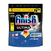 FINISH Powerball Ultimate All in 1 Απορρυπαντικό Πλυντηρίου Πιάτων Ταμπλέτες Λεμόνι 100τεμ