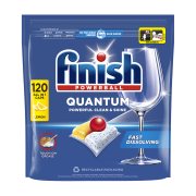 FINISH Powerball Quantum All in 1 Απορρυπαντικό Πλυντηρίου Πιάτων Ταμπλέτες Λεμόνι 120τεμ