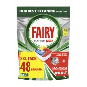 FAIRY Platinum Plus Απορρυπαντικό Πλυντηρίου Πιάτων Ταμπλέτες Anti-Dull 48τεμ