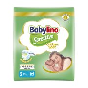 BABYLINO Sensitive Πάνες Cotton Soft Νο2 Mini 3-6kg 64τεμ