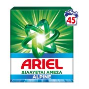 ARIEL Aqua Poudre Απορρυπαντικό Πλυντηρίου Ρούχων Σκόνη Alpine 45 πλύσεις