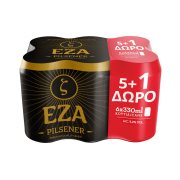 ΕΖΑ Μπίρα Pilsener 5x330ml +1 Δώρο