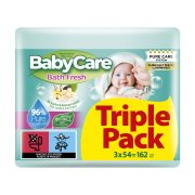 BABYCARE Bath Fresh Μωρομάντιλα 3x54τεμ 
