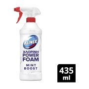 KLINEX Power Foam Ενεργός Αφρός Καθαρισμού για Λεκάνη & Μπάνιο Mint Boost Με Ενεργό χλώριο 435ml