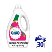 OMO Απορρυπαντικό Πλυντηρίου Ρούχων Υγρό Τροπικά Λουλούδια & Ylang Ylang 30 πλύσεις