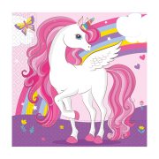 DECORATA Χαρτοπετσέτες Unicorn Rainbow Colors 2φύλλων 33x33cm 20τεμ 65g