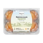 Αυγά Αχυρώνα ΜΑΡΑΤΑ Μεσαία 6τεμ 53-63g