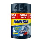 SANITAS Flex & Strong Σακούλες Απορριμμάτων Μεγάλες με Κορδόνι 52x75cm 45lt 30τεμ