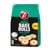7DAYS Mini Bake Rolls με γεύση Sour Cream & Κρεμμύδι 150g
